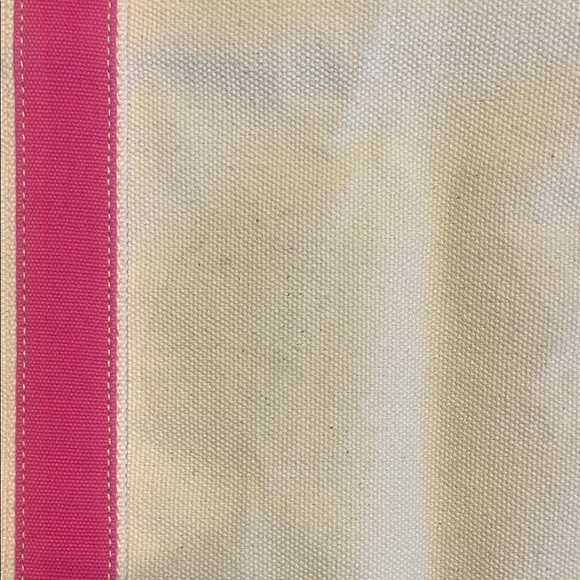 The Black Dog Pink and Cream Canvas Tote/Shoulder Bag - Picture 10 of 10